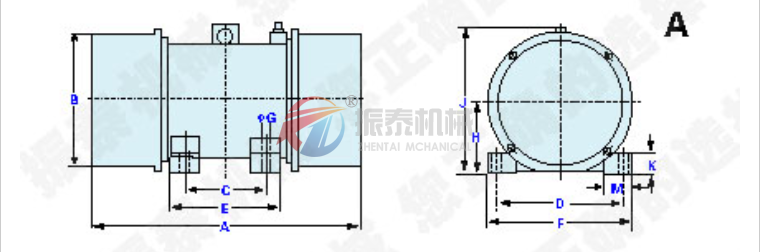 XVM 2.5-6型振动电机图纸