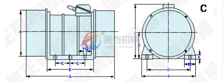 XVM 75-8型振动电机图纸